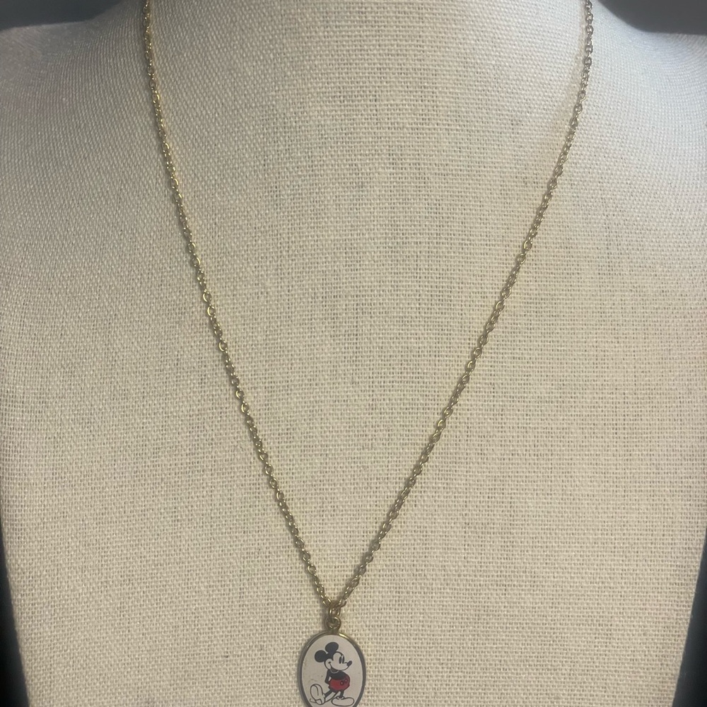 Vintage Mickey Mouse Pendant Necklace